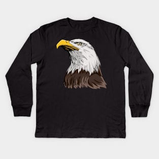 Bald Eagle Kids Long Sleeve T-Shirt